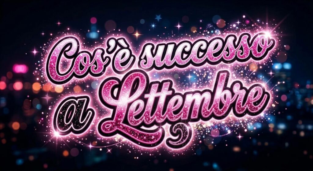 cose successo a Settembre
